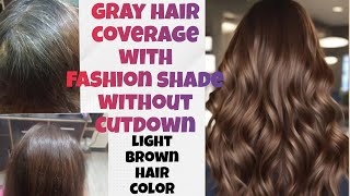 gray hair coverage with fashion colorbest way to color gray at homebest hair color for white hair [upl. by Idolem65]