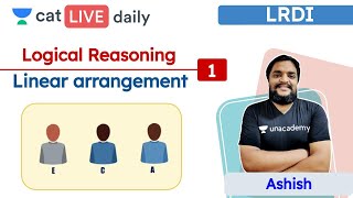 CAT Linear Arrangements – L1  Logical Reasoning  Unacademy CAT  Ashish Sir [upl. by Beach]