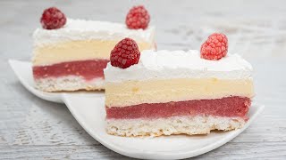 Rafaelo kocke sa malinama  Raffaello Cake With Raspberries  Bebina kuhinja  Domaći video recept [upl. by Kciregor]