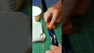 Applying Resolene acrylic finish [upl. by Idissak]