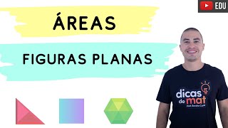 APRENDA COM EXERCÍCIOS  ÁREAS DE FIGURAS PLANAS [upl. by Ivanah]