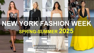 SPRING 2025 🌼 NEW YORK FASHION WEEK 14 collections fashion trending fashiontrends trendingnow [upl. by Borroff]