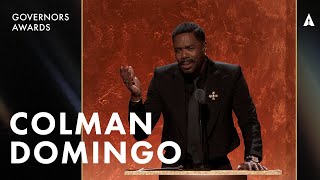 Colman Domingos Governors Awards Monologue  The 15th Governors Awards Presented By ROLEX [upl. by Ibloc646]