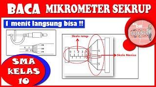 Cara Membaca Hasil Pengukuran Mikrometer Sekrup [upl. by Malarkey803]