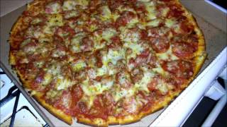 Aurelios Sausage Pepperoni Thin Crust Pizza Review [upl. by Oijres]