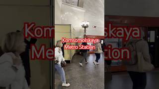 Breathtaking Soviet Grandeur Exploring Moscows Komsomolskaya Metro Station travelblog vlog [upl. by Assenev]