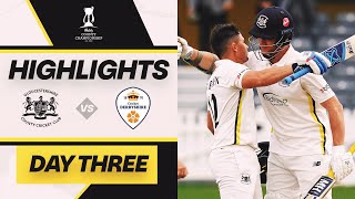 HIGHLIGHTS  Gloucestershire v Derbyshire  Day Three  RECORDS TUMBLE for Bracey amp van Buuren [upl. by Ruy]