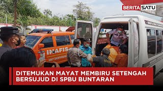 Ditemukan Mayat Membiru Setengah Bersujud di SPBU Buntaran  Beritasatu [upl. by Nawoj]