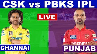 Live CSK Vs PBKS Match 53 Dharamsala  IPL Live Scores amp Commentary  IPL 2024  1st innings [upl. by Annoiek]