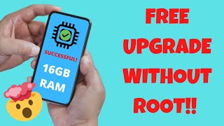 FREE 16GB RAM INCREASE ON ANY ANDROID PHONES SWAP  No ROOT a LEGIT APP TESTED [upl. by Demetria]