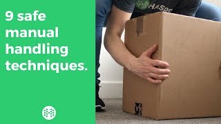 9 Safe Manual Handling Techniques [upl. by Palecek]