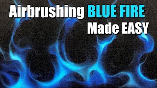 How to Airbrush Blue Real Fire [upl. by Tasha]