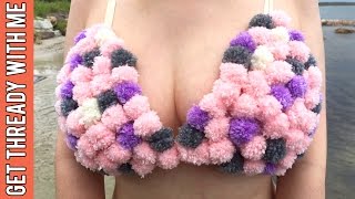 DIY Pom Pom Bralette  Get Thready With Me 14 [upl. by Anin879]