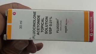 Flucort Skin Lotion  Fluocinolone Acetonide 001 Topical Solution  Flucort Lotion Uses Hindi [upl. by Lyram]