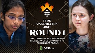 FIDE Womens Candidates 2024 Round 1 Vaishali And Salimova Debut To Threaten The Status Quo Part 2 [upl. by Gorlicki]