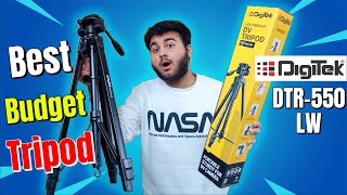 Digitek DTR550 LW  Best Budget Tripod in 2021🔥  UNBOXING amp REVIEW  Full setup [upl. by Enelia705]