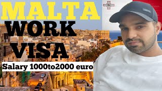 Malta 🇲🇹 work visa for Indians Malta ka work visa Good opportunity and salary move to Europe 🇪🇺 [upl. by Artcele]