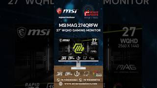 MSI MAG 274QRFW 27quot WQHD Gaming Monitor Review  Rapid IPS 180Hz 1ms HDR 400 new launch [upl. by Atelra]