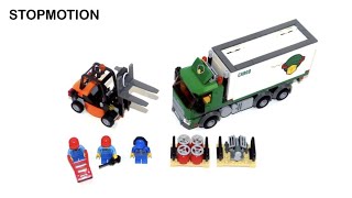 LEGO City Cargo Truck Set 60020  Stopmotion Build [upl. by Gerita]