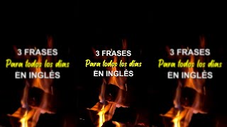 ¡3 FRASES QUE DEBES SABER EN INGLÉS 😱 AprendeIngles CursoDeIngles Ingles [upl. by Doris587]