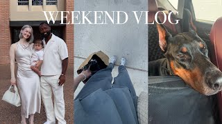 VLOG  taking saint to the vet costco haul godson’s baptism [upl. by Tull]