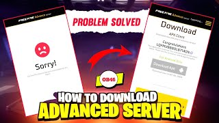 FF Advance Server Download Problems 😕  Free Fire Advance Server [upl. by Alesram]