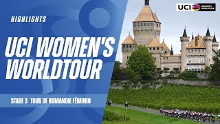 Tour de Romandie Féminin  Stage 3 Highlights  2024 UCI Womens WorldTour [upl. by Hasty984]