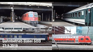 Bahnbetrieb Bahnhof Basel SBB 27032019 [upl. by Oibirot843]