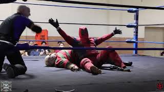 TWL  Deadpool VS Bane VS Freddy Krueger  South Texas Wrestlefest [upl. by Selmore126]