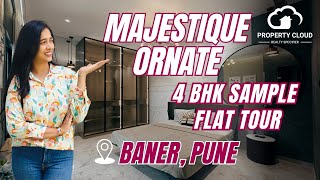 Majestique Ornate Baner Pune Newly Launched Project Offers 3 amp 4 BHK  4 BHK Apartment Detail Tour [upl. by Analihp487]