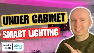 How To Install LED Strip Lights  Under Cabinet Lighting For Your Smart Home  No Soldering [upl. by Kassie]