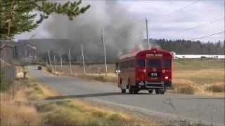 Incendie ferme laitière à Palmarolle 4 nov 2015 [upl. by Emoreg209]