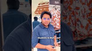 Students in Mall  Life of an Aspirants While Shopping shorts viralvideo comedy [upl. by Ahsauqram]