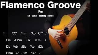 Flamenco Groove Backing Track In Fm With Chords [upl. by Kata]