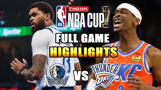 Thunder vs Mavericks Full Game 3rd QTR Dec 102024  NBA Highlights 2024 [upl. by Aihsined]