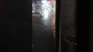 Flooding at Jamaica Avenue New York City [upl. by Arhsub]