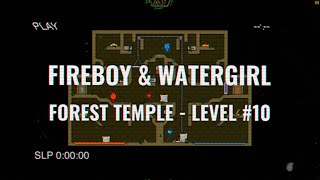 Fireboy and Watergirl  Walkthrough Forest Temple Level 10 [upl. by Nawrocki]