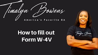 How to Fill Out Form W4V 2024 [upl. by Pascal]