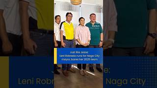 Just like Jesse Leni Robredo runs for Naga City mayor bares her 2025 team [upl. by Lien]