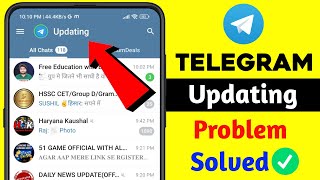 How To Fix Telegram Updating Problem 2024  telegram update problem solve  Connecting problem fix [upl. by Anayik496]