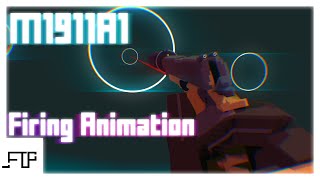 M1911A1 FPS Firing Animation Test  Call of Duty WarzoneModern Warfare  Mine Imator [upl. by Acinomahs]