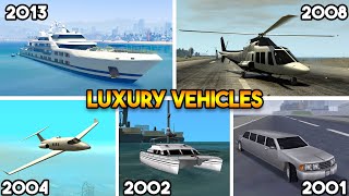 EXPENSIVE LUXURY VEHICLES FROM EVERY GTA GAME [upl. by Natanoy803]