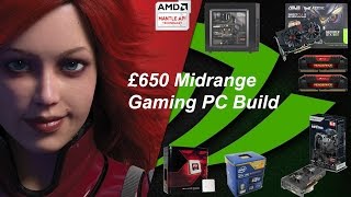 Good MidRange Gaming PC Build Options 2015 £650 budget [upl. by Senoj]