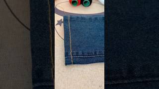 Handmade jeans pant shortner handmade embroiderydesign machine [upl. by Akelam795]