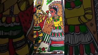 Radha Krishna paintings madhubaniart [upl. by Bradwell412]