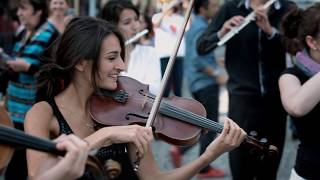 Mozart flashmob in Prague by Azerbaijan Student Network [upl. by Eilahtan]