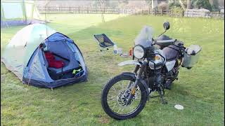 Camping with Royal Enfield Himalayan Euro 5 himalayan2021 royalenfield motorcycle NewForest [upl. by Alcot]