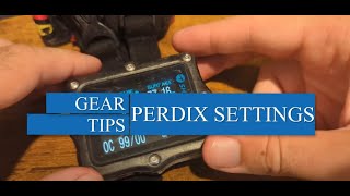 Shearwater Perdix Settings [upl. by Odracir887]