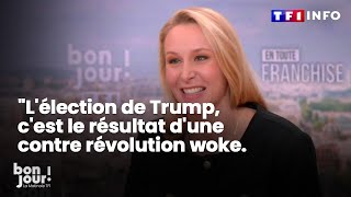 Marion Maréchal  quotLélection de Trump cest le résultat dune contre révolution wokequot ｜TF1 INFO [upl. by Korns417]