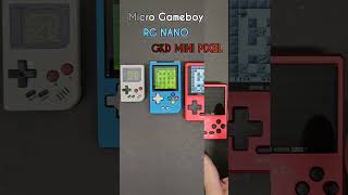 레트로게임기Micro Gameboy VS RG NANO VS GKD MINI PIXEL본격 시력감퇴 게임기대전shorts [upl. by Trini657]